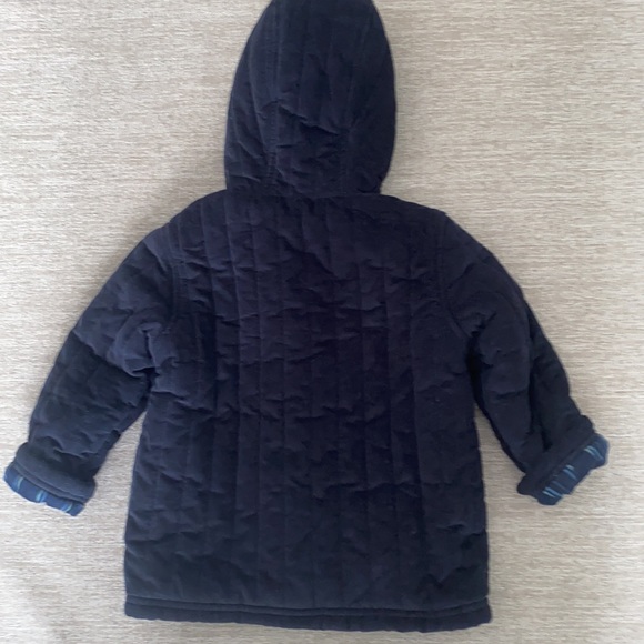 Genuine Kids from Oshkosh navy blue quilted soft corduroy jacket. Size 2T EUC. - Picture 3 of 7